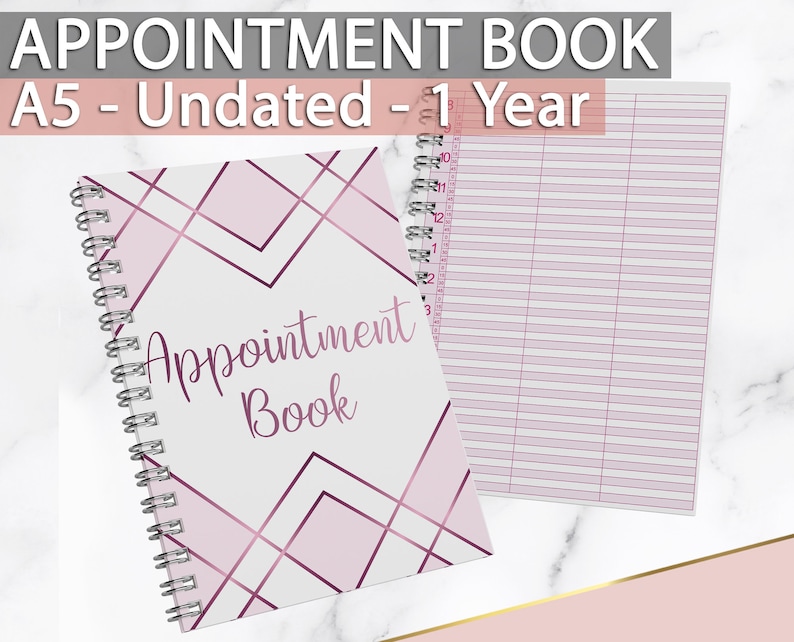 DAILY APPOINTMENT BOOK Life Planner Diary Therapists Etsy UK