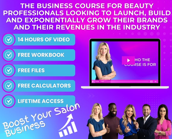 Comprehensive BEAUTY BUSINESS COURSE: Boost Your Revenue, Attract Clients,  Learn Essential Marketing & Sales Strategies 