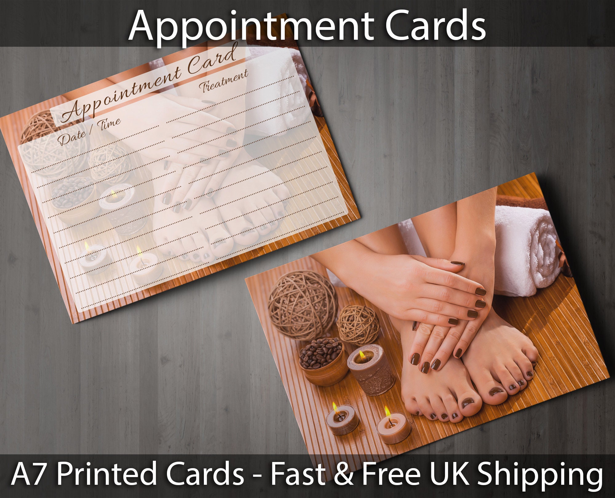 Appointment Cards Beauty Salons Nailcare Manicure Pedicure Treatment