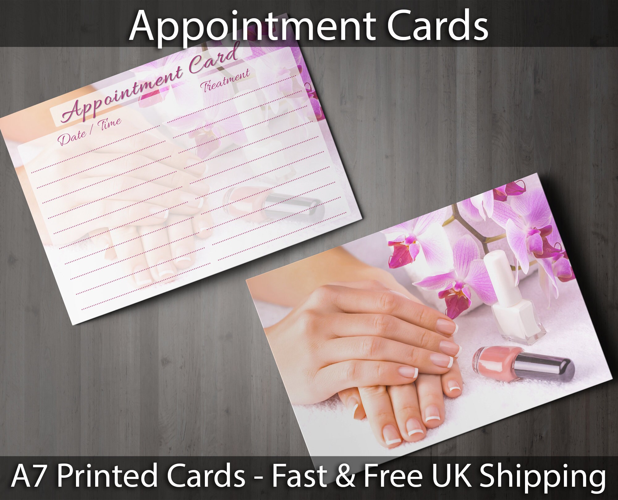 Appointment Cards Beauty Salons Nailcare Manicure Treatment / Etsy UK
