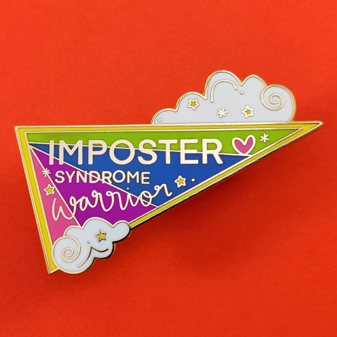 Imposter Pin Imposter Syndrome Warrior - Flag Pin - Enamel Large Pin - Pin - Girl ...