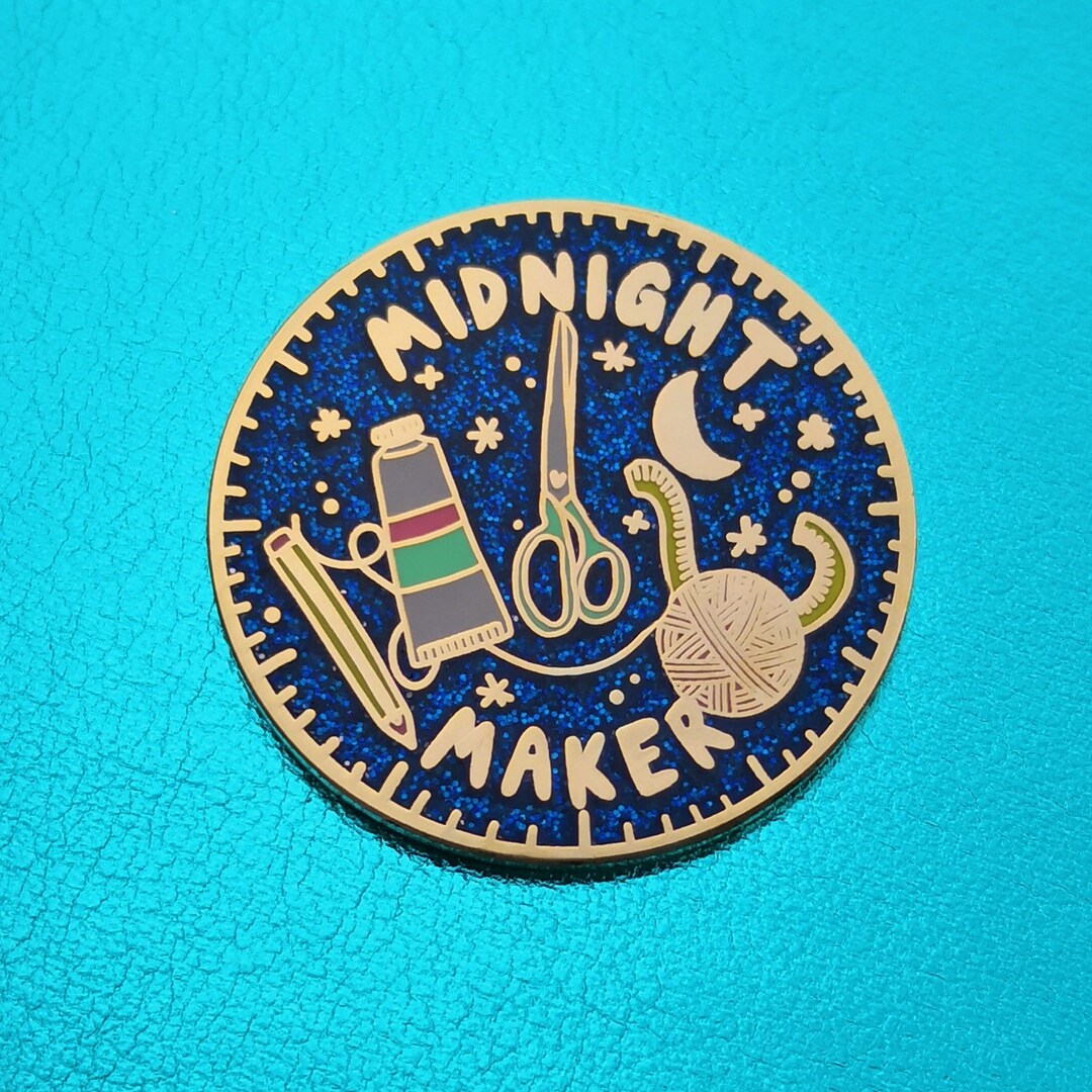Playmaker Pin Midnight Maker - Maker Pin - Enamel Pin - Pin - Craft - Maker - Etsy