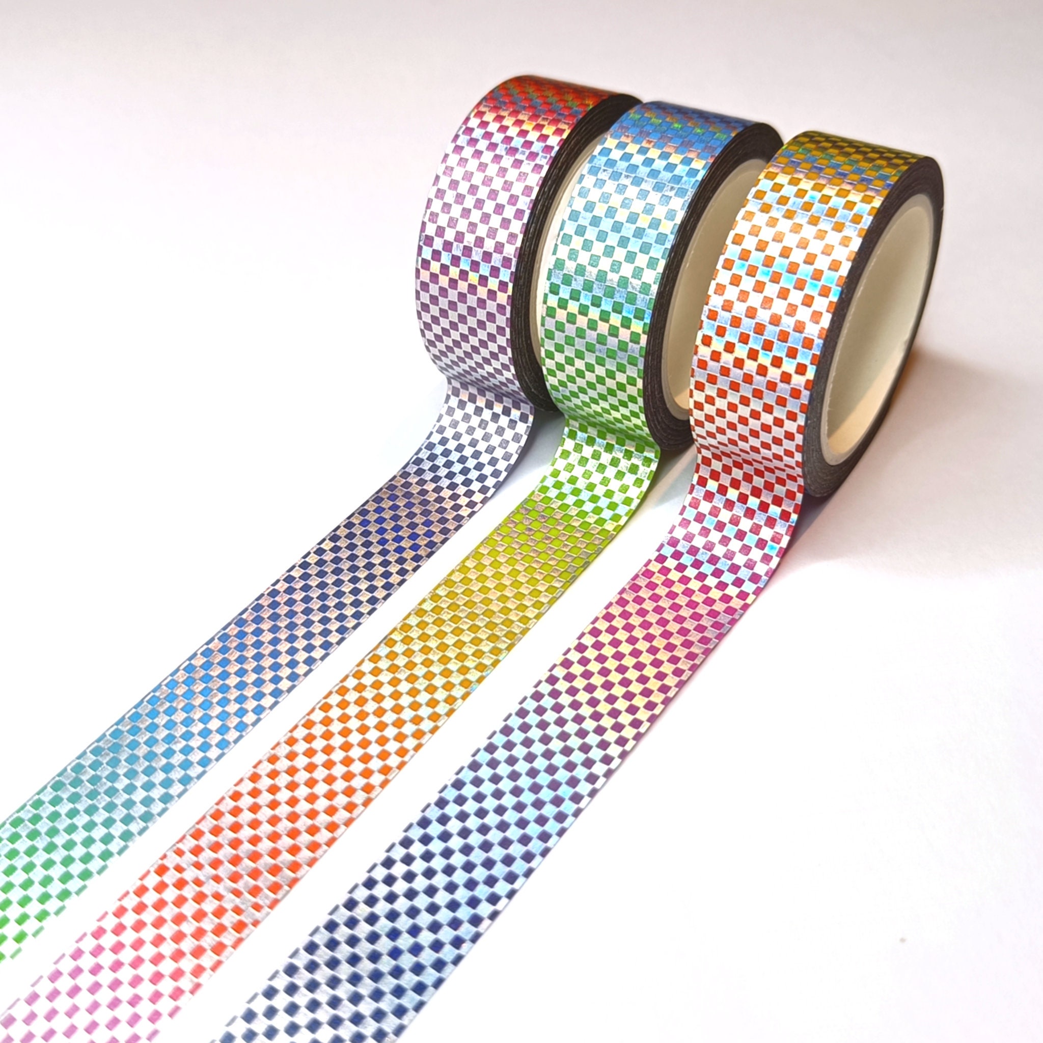 5MM Foiled Washi Tape - Pastels Rainbow Confetti (Holo Foil) –  NoWhiteSpaceStickers