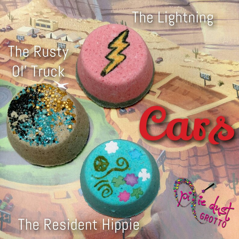 Cars inspired mini bath bomb set lightning McQueen tow Etsy