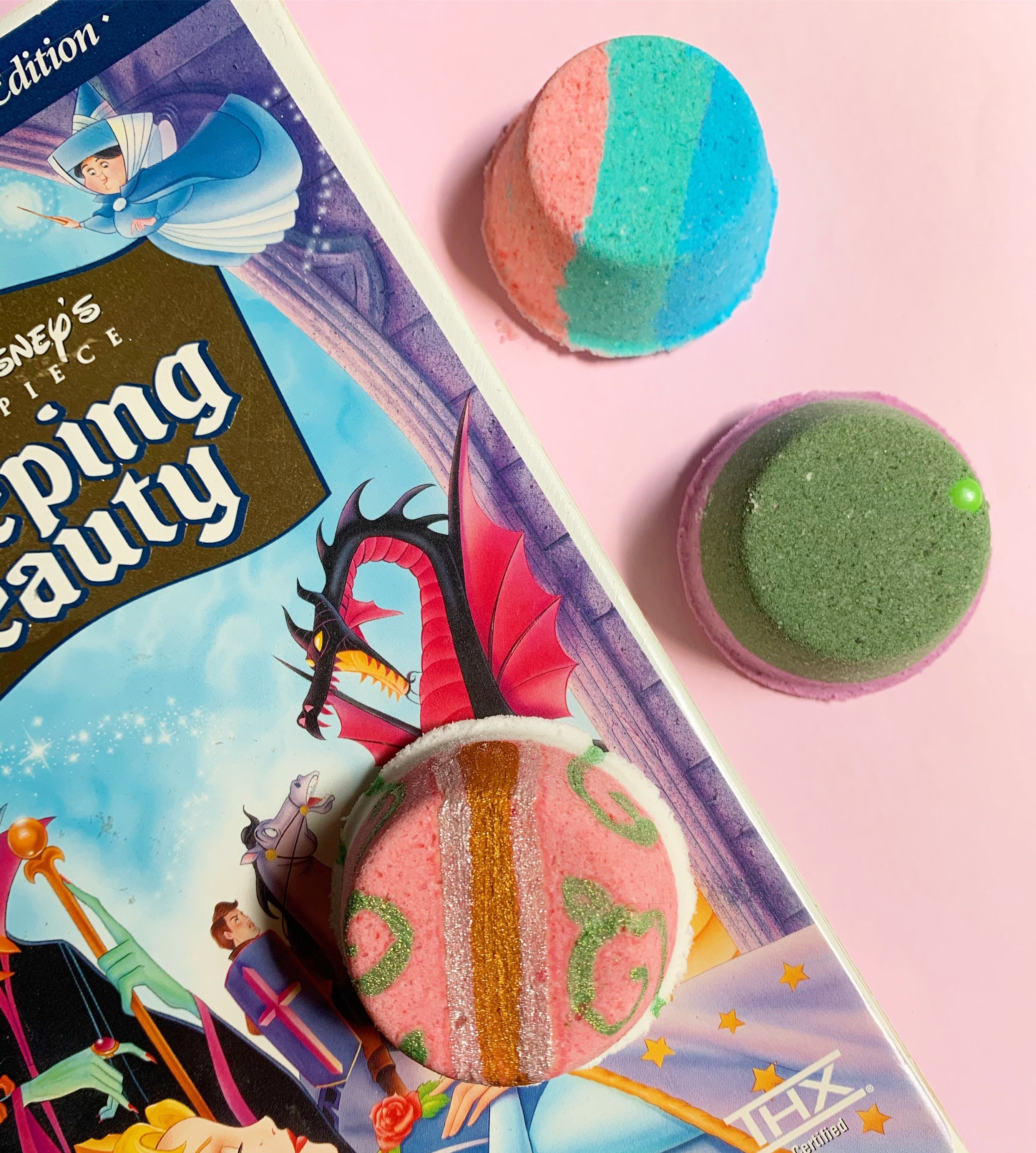 Princess Sleeping Beauty Inspired Bath Bomb Set Aurora Etsy