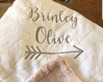 etsy custom baby blanket