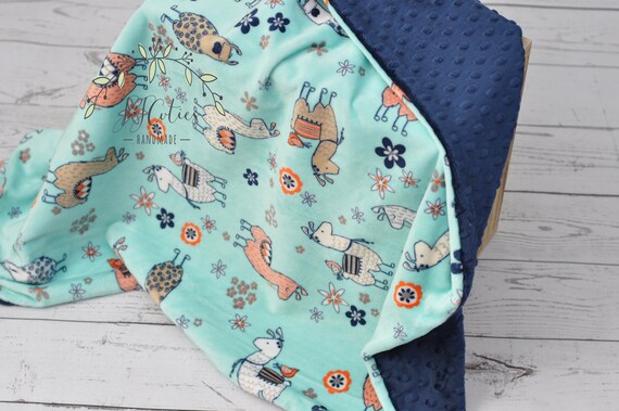 Llama Baby Blanket personalized Baby Llama Minky Blanket desert Blanket baby Shower Gift llama Nursery baby Blanket Boy Baby Blanket Girl Etsy