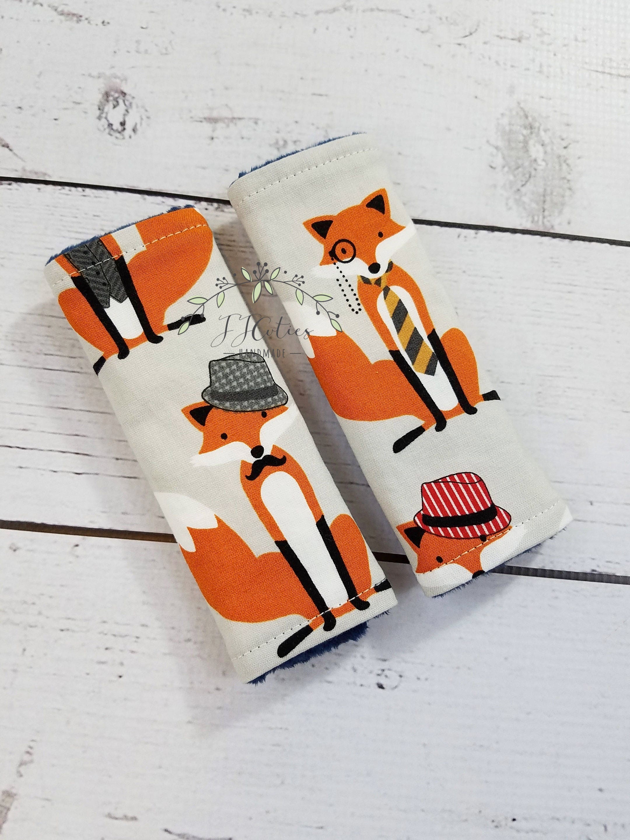 Baby Car Seat Strap Cover Foxcar Seat Neck Strapstroller Etsy