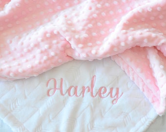 Minky Baby blanket Girl Personalized baby blanket Girl-Arrow Tribal minky baby blanket-White Pink arrow baby blanket-White baby blanket