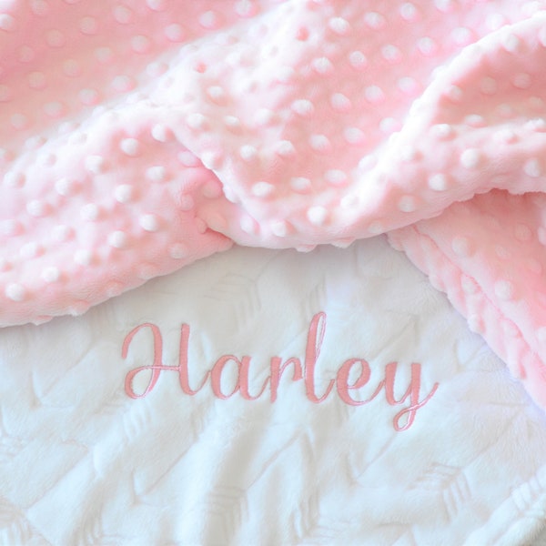 Minky Baby blanket Girl Personalized baby blanket Girl-Arrow Tribal minky baby blanket-White Pink arrow baby blanket-White baby blanket