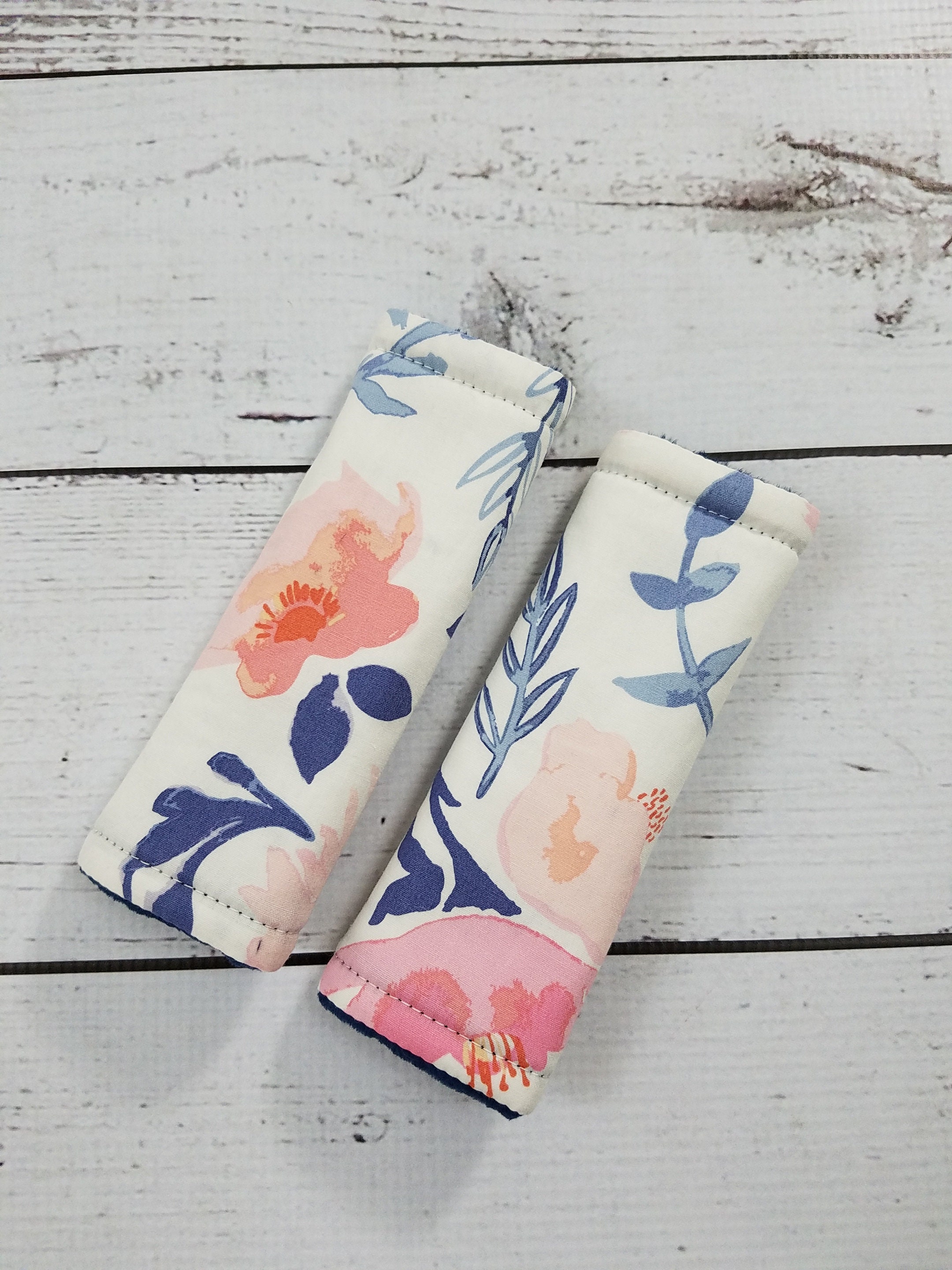 Baby Car Seat Strap Cover Floralcar Seat Neck Strapstroller Etsy