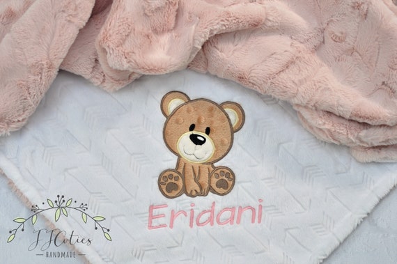 baby girl comforter teddy