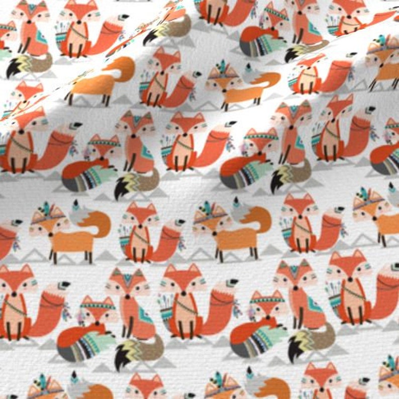 Fox Baby Blanketfox Personalized Minky Baby Blanketfox Etsy