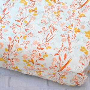 Floral Fitted Crib Sheet-Floral Crib Sheets Girl Bedding-Floral Bedding-Pink Baby Nursery Bedding-Flower Flora Diaper Changing Pad cover