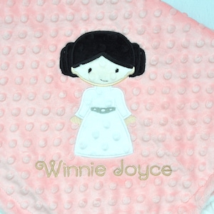 Princess Personalized Minky Baby Blanket-Princess baby blanket-Personalized Baby Minky blanket-Minky Princess Blanket-Girl baby blanket