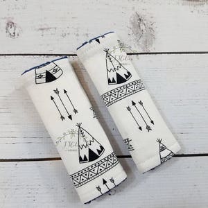 Pokrowiec na pas do fotelika samochodowego Tribal - pas na szyję do fotelika samochodowego - pasy do fotelika dziecięcego - dwustronny pas do fotelika - pas do fotelika samochodowego dla niemowląt - pas do fotelika samochodowego Teepee