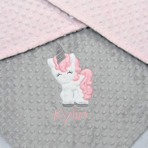 Personalized Baby Blanket Licorne Bebe Couverture Licorne Etsy France