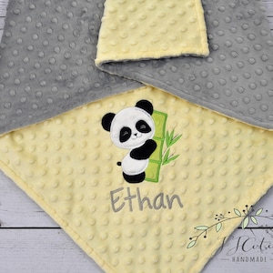 Personalized Baby Blanket-Panda baby blanket-Panda Minky blanket-Personalized Minky Blanket-Minky Girl baby blanket-Panda Boy Blanket