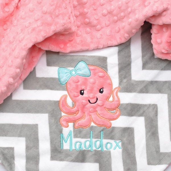 Octopus Blanket Etsy