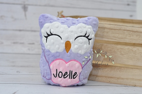 purple owl stuffed animal