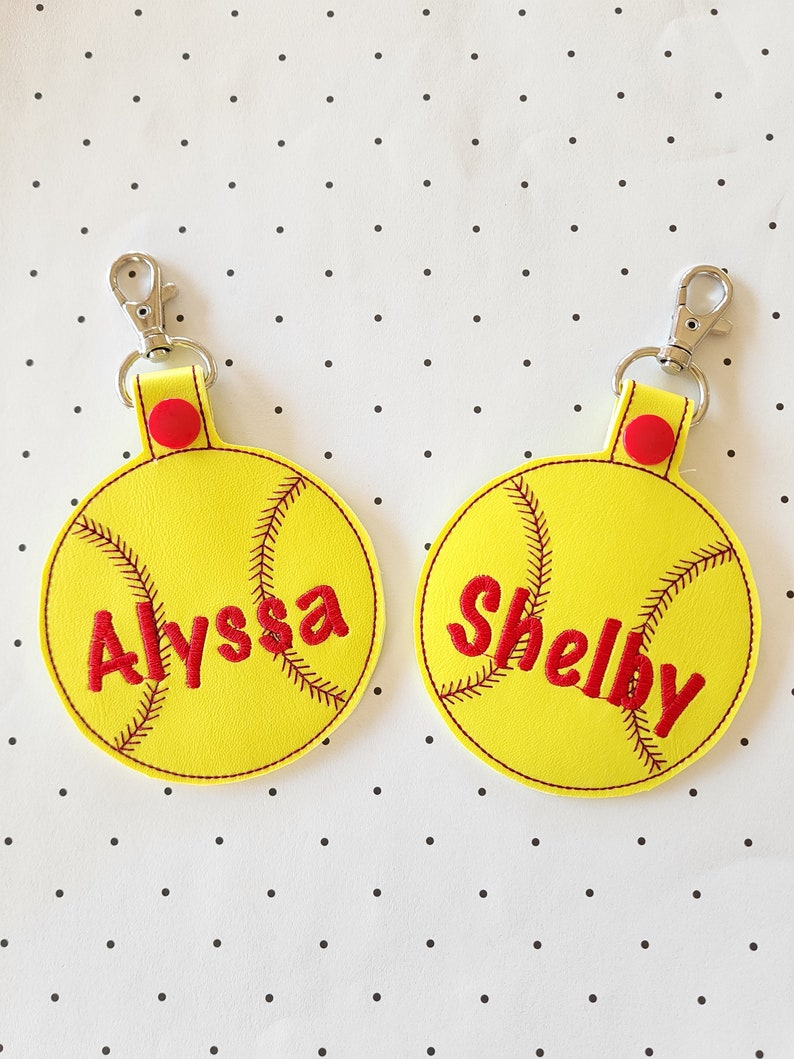 Personalized bagpack Tag-Softball Backpack Name Tag-Personalized softball Coach Gift-Personalized softball Gym Laptop Bag Tag-Personalized image 1