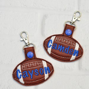 Football School Backpack name Tag-Back to school name tag-Luggage Tag-Personalized Name Tag-Bag Tag Sport-Name Tag for Backpack Kids image 1