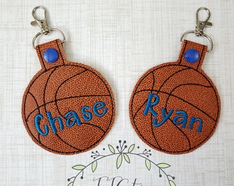 Personalized bagTag-Basketball Backpack Name Tag-Basketball Coach Gift-Personalized team sports gift Gym Bag Tag-Personalized Key Chain