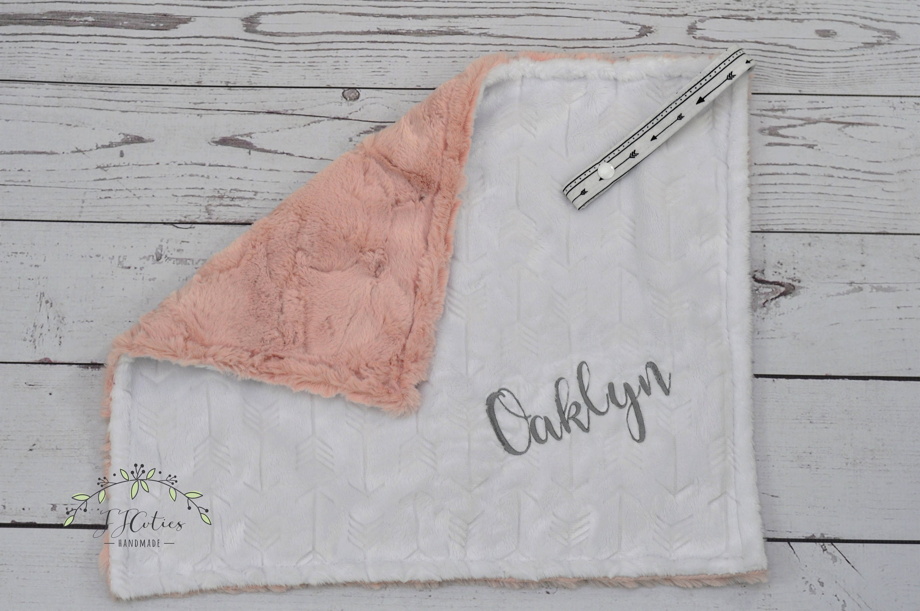 Personalized Tag Blankettag With Pacifier Holdersecurity Etsy UK