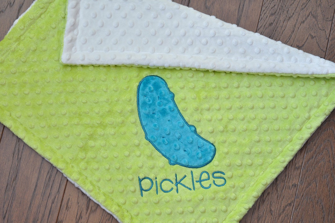 Buy Personalized Baby Minky Blanketpickle Minky Baby Blanketpickle