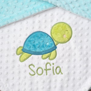 Personalized Baby Blanket Turtle-Tortoise Minky Baby Blanket Personalized-Turtle Nursery Sea creature Baby Blanket-Tortoise Blanket Baby