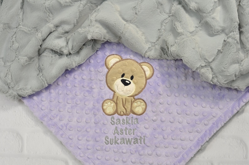 baby girl comforter teddy