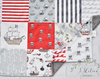 Pirate Minky Baby Blanket-Personalized Pirate Personalized Baby Blanket- Pirate Baby Blanket boy-Pirate Nursery-Pirate Baby Boy Blanket Girl