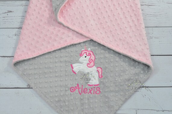 Baby Blanket Personalized Minky unicorn Baby Blanket unicorn Minky