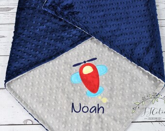 Baby Blanket Personalized airplane Baby Minky Blanket-Aeroplane Blanket-Personalized Baby Blanket plane-Airplane Minky Baby Blanket-airplane