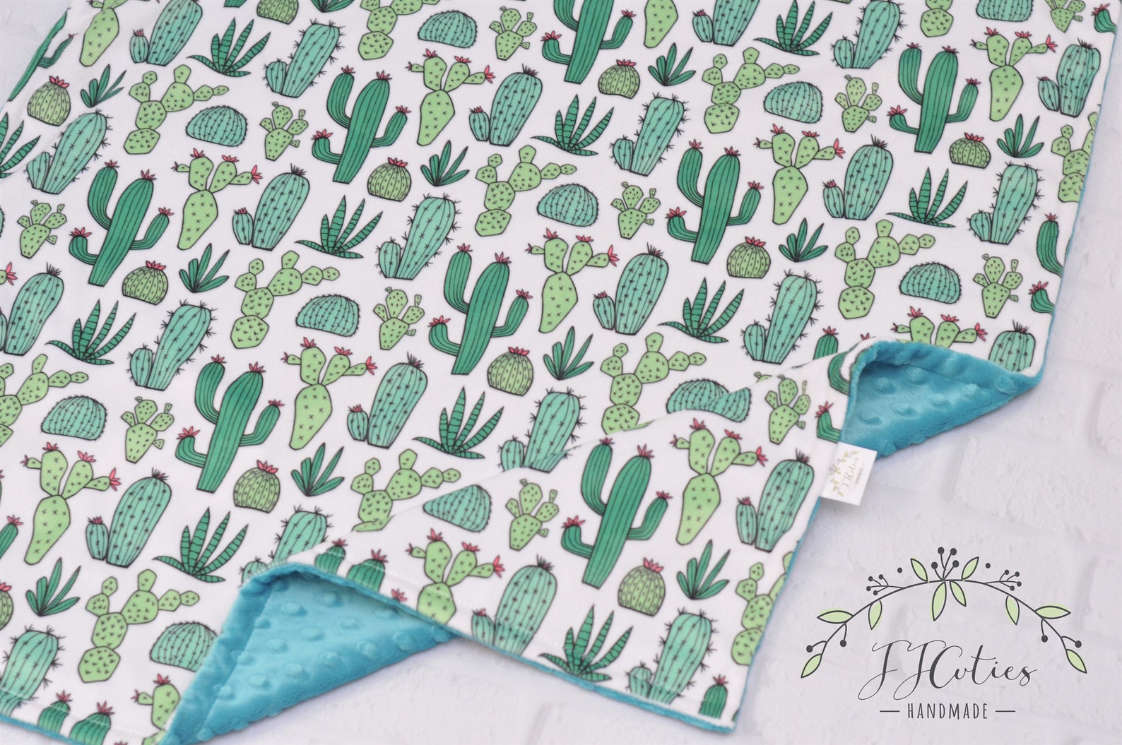 New! PRE-ORDER Minky Blanket - Cactus Highland
