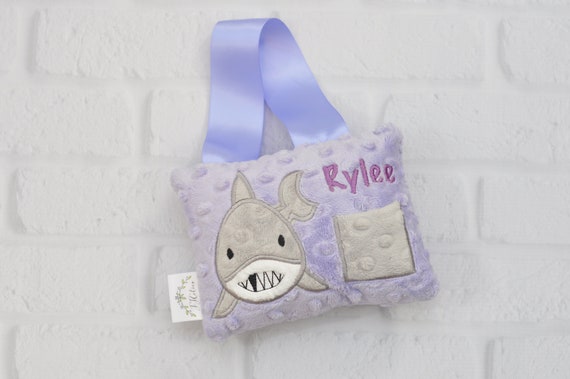 Personalized Shark Tooth Fairy Pillow for boys or girls