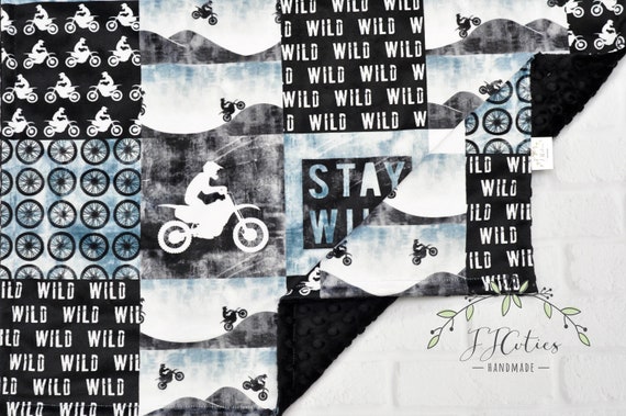 Motocross Minky Blanket