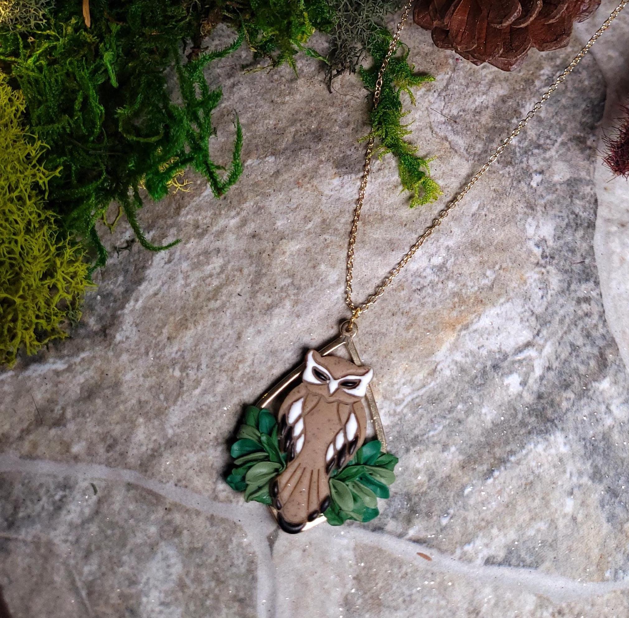 Owl Necklace - Cottagecore - Nerdy