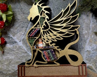 Book Dragon Mini Bookshelf (Lighted) - Literary- Nerdy - Romantasy