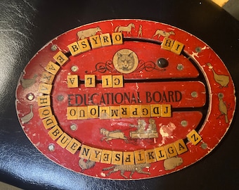 Early 20th Century FOX Educational Board for Children