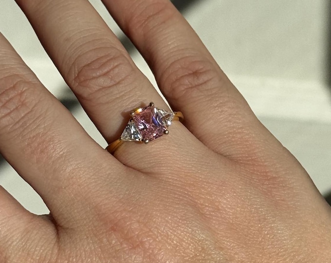 Vintage Pink Trilogy Ring