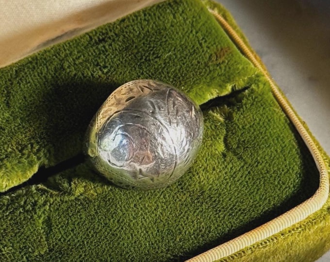 Vintage Silver Dome Ring