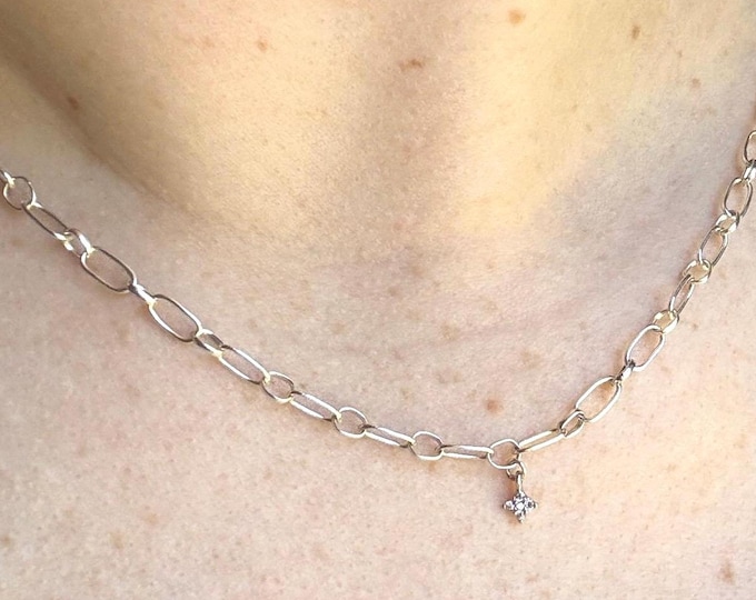 Handmade Sterling Silver Star Charm Necklace