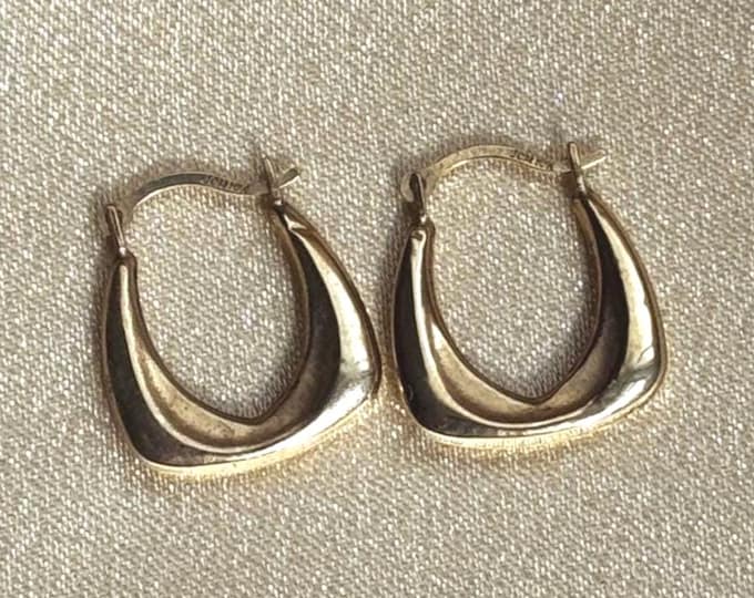 Vintage Baby Gold Hoops