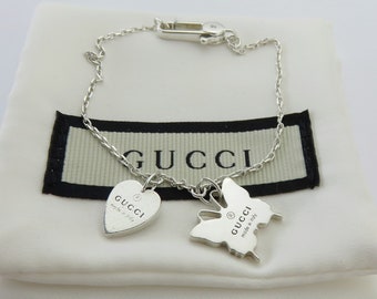 Gucci heart and shop butterfly bracelet