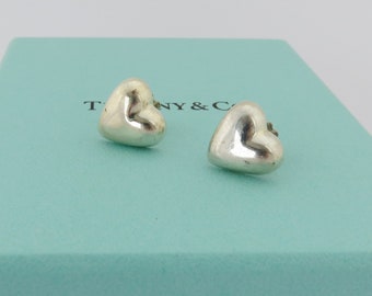 Tiffany Heart Earrings - Etsy