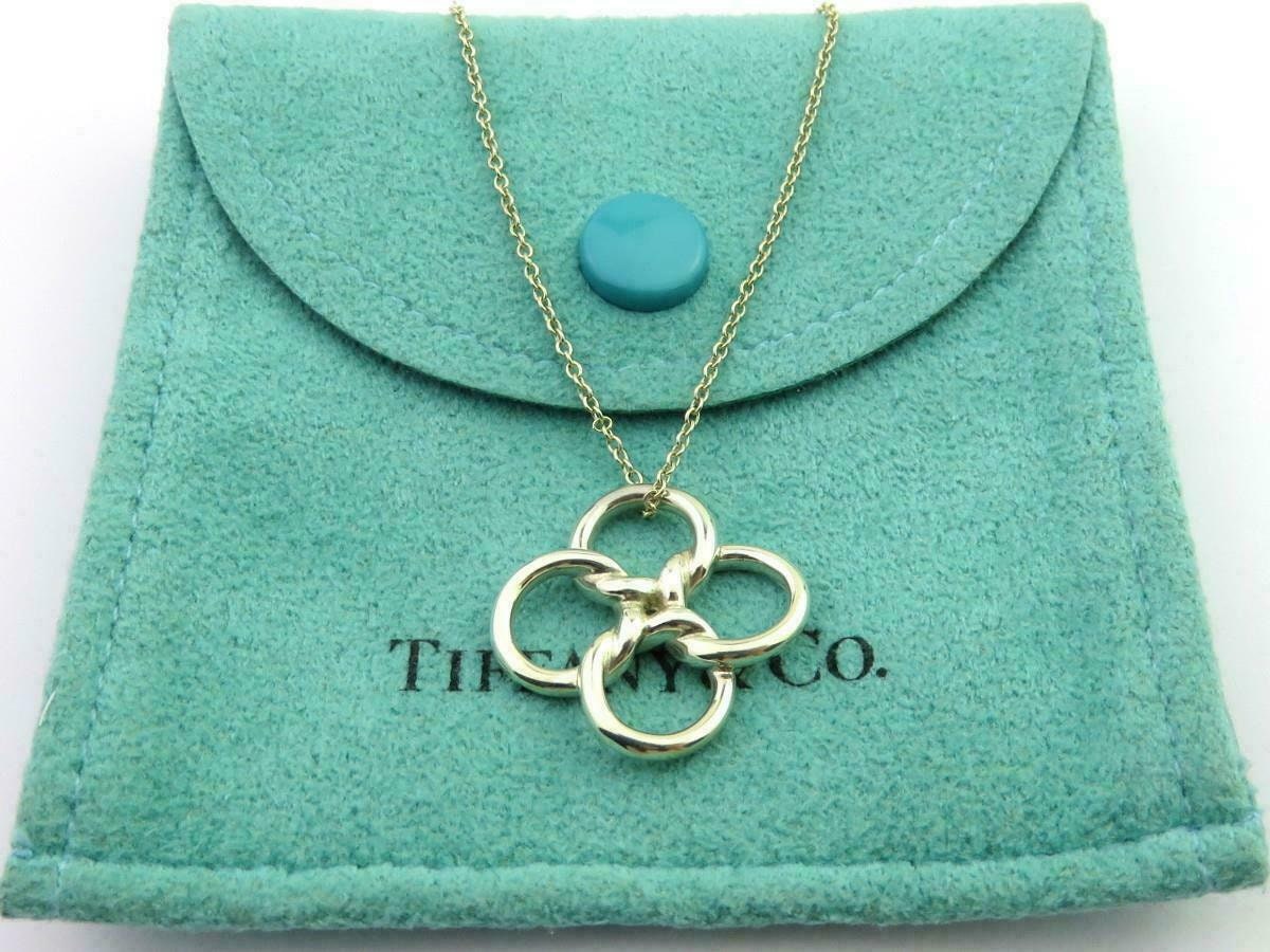 Tiffany Quadrofolio Clover Necklace K18 Yellow Gold Women's & Co. | Chairish