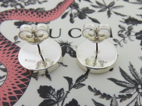 Gucci round trademark earrings best sale