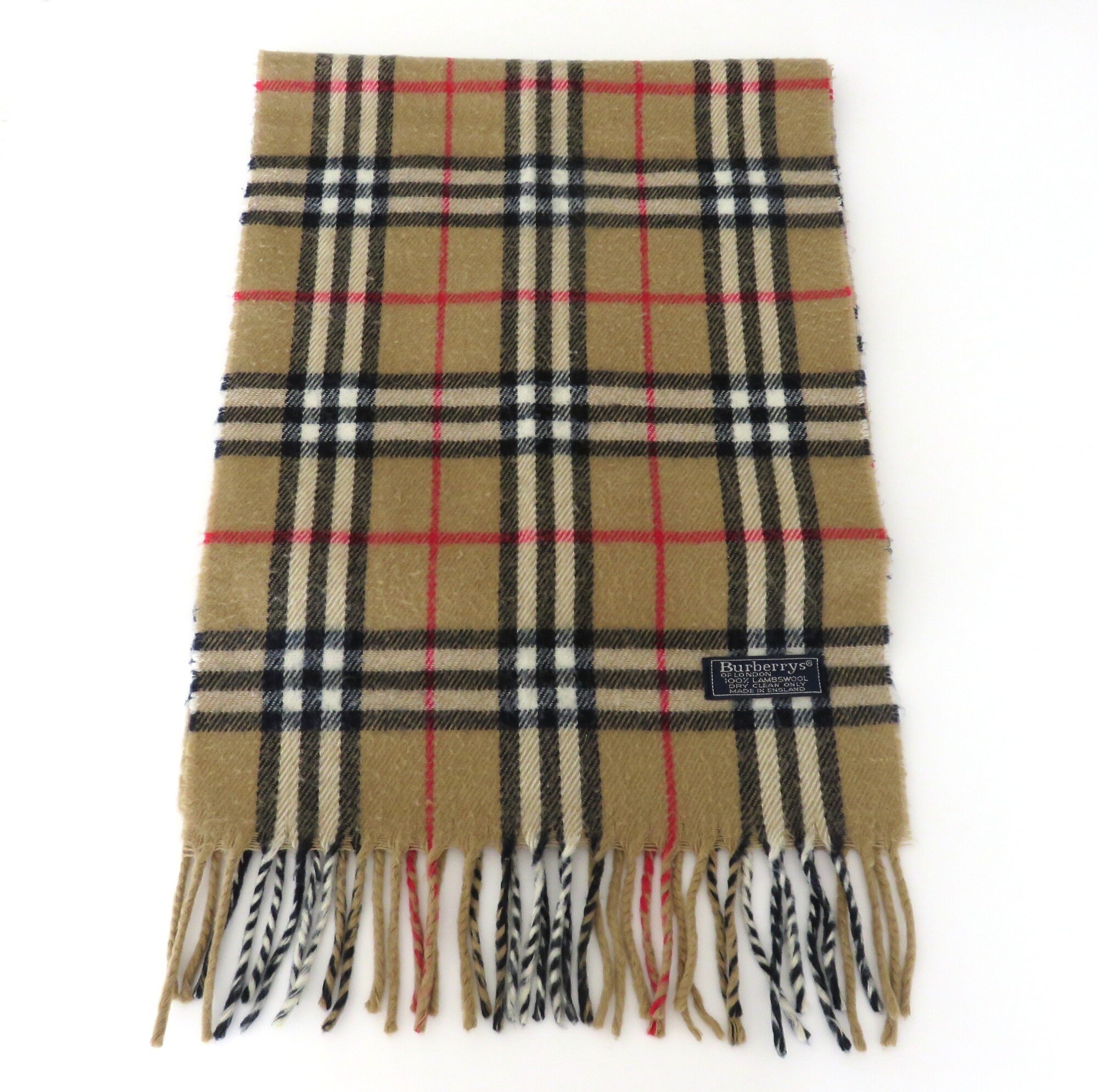 Burberry Archive Beige Check Lambswool Scarf Etsy UK