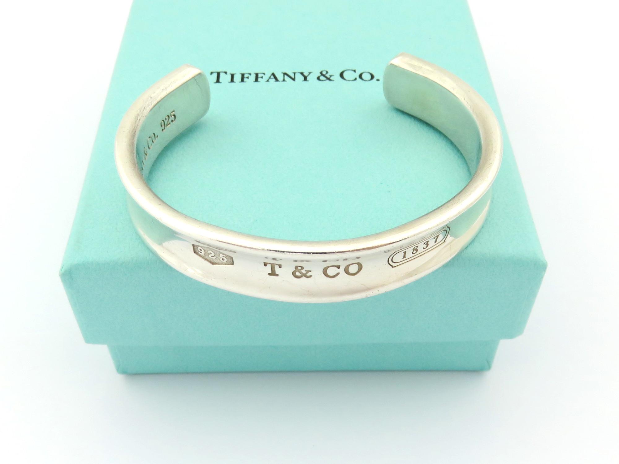 TIFFANY & CO スターリングシルバー ワイド 1837 カフ TIFFANY & CO スターリングシルバー ワイド 1837 カフ